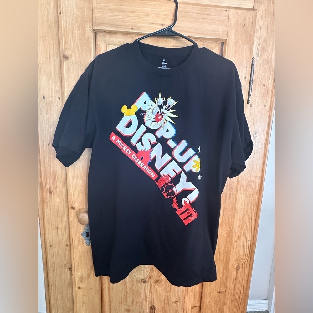*Rare* Disney Mickey Tee Short Sleeve Black Pop Up Event Held Only In Singapore